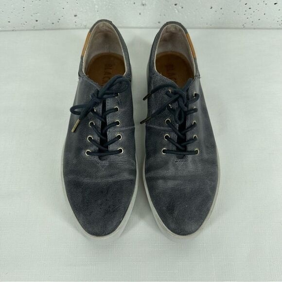 Blackstone size 39 / 9 Periscope Gray Leather Lace Up Sneakers - Picture 14 of 15